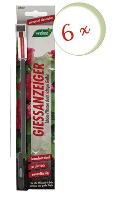 6 x Westland® Gießanzeiger für Blumenerde, 26 cm anthrazit
