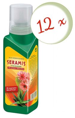 12 x Seramis® Vitalnahrung für Kakteen und Sukkulenten, 200 ml