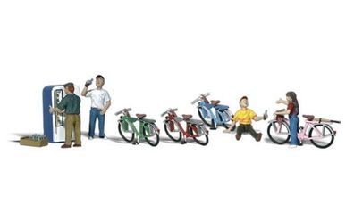 Woodland Scenics A2194 Kinder mit Fahrrädern, Figuren N (1:160)