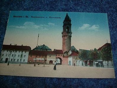 2733/ Ansichtskarte-Bautzen-Reichenturm/ Kornmarkt