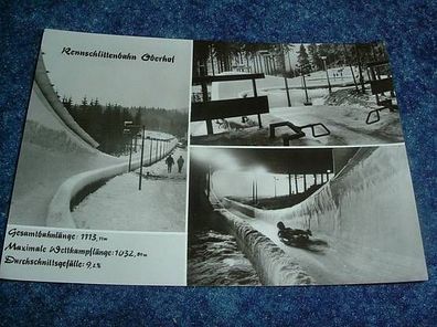 2784/ Ansichtskarte-Rennschlittenbahn Oberhof