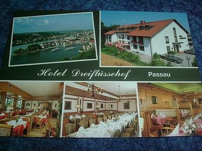 2802/ Ansichtskarte-Hotel Dreiflüssehof Passau