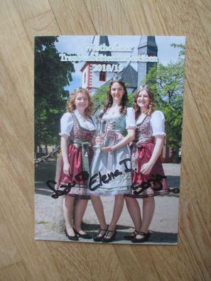 Westhofener Traubenblütenmajestäten 2018/2019 Elena I. & Laura und Sonja - Autogramme