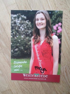Westerstede Rhododendron-Prinzessin 2017/2018 Freya - handsigniertes Autogramm!!!