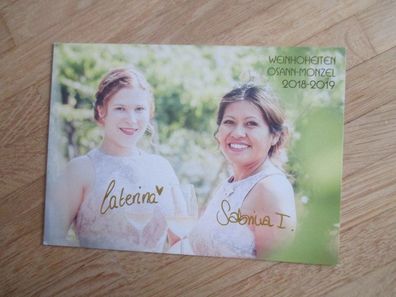 Weinkönigin Osann-Monzel 2018/2019 Sabrina I. & Weinprinzessin Caterina - Autogramme!