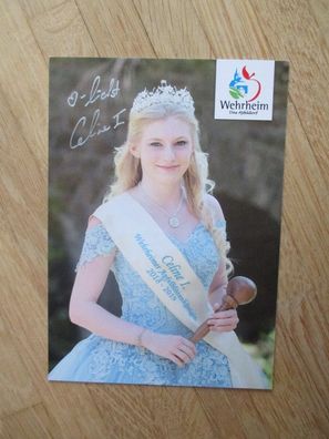Wehrheim Apfelblütenkönigin 2018/2019 Celine I. - handsigniertes Autogramm!!!