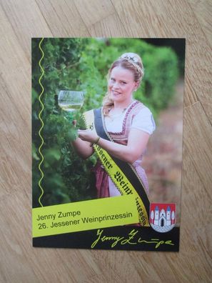 26. Jessener Weinprinzessin Jenny Zumpe - Autogramm!!!