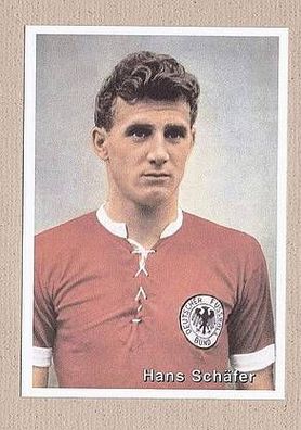 Hans Schäfer(dt. Fußballspieler-Fußball-WMmeister 1954) - Autogrammkarte