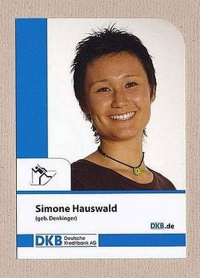 Simone Hauswald (Biathlon) - Originalautogrammkarte