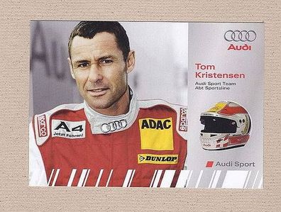 Tom Kristensen (Audi Sport Team Sportsline) - Originalautogrammkarte