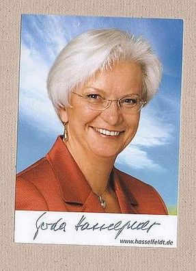 Gerda Hasselfeldt (CSU) - persönlich signiert