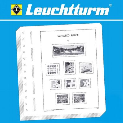 Leuchtturm SF-Vordruckblätter Schweiz Zusammendrucke 1960-2019