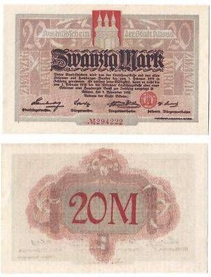 Banknote Kriegs Notgeld 20 Mark Altona 1918