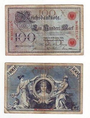 Banknote 100 Mark 18.12.1905 Deutsches Reich