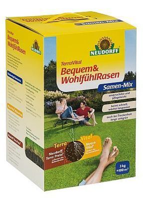 Neudorff TerraVital Bequem&WohlfühlRasen, 3 kg