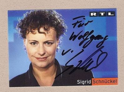 Sigrid Schnückel - persönlich signiert