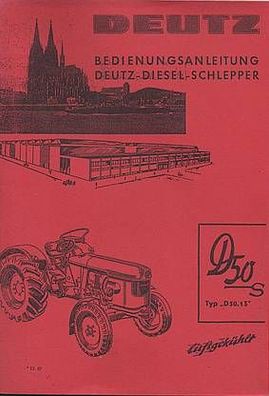 Deutz Diesel Schlepper D50S / Typ D50.1S Motortyp F 4 L 712 mit 52 PS, Trecker