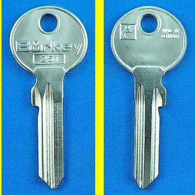 Schlüsselrohling Börkey 251 für verschiedene Cisa, Abus, JPM Profilzylinder