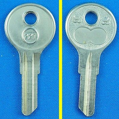 Schlüsselrohling Börkey 227 für verschiedene Basco, Hudson, NCR