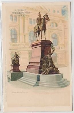 44300 Ak Altonaer Künstlerkarten Kaiser Wilhelm Denkmal