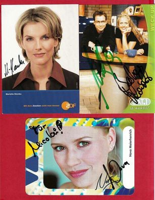 3x Karten ,4 U (Meierhenrich, Slomka, Schöneberger, Opdenhövel) - persönlich signiert