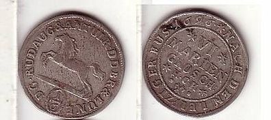 6 Mariengroschen Silber Münze Braunschweig 1696