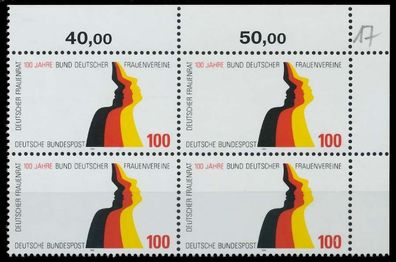 BRD 1994 Nr 1723 postfrisch Viererblock ECKE-ORE X863A52
