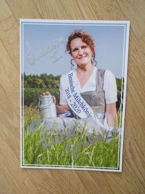 Hessische Milchkönigin 2018-2020 Laura I. - handsigniertes Autogramm!!!