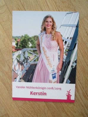 Vareler Mühlenkönigin 2018/2019 Kerstin - handsigniertes Autogramm!!!