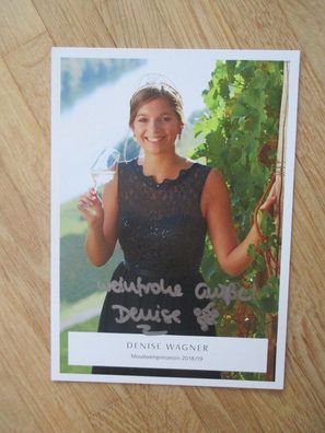 Mosel Weinprinzessin 2018/2019 Denise Wagner - handsigniertes Autogramm!!!
