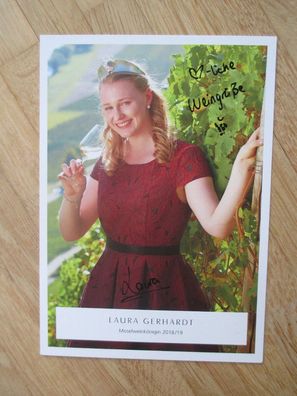 Mosel Weinkönigin 2018/2019 Laura Gerhardt - handsigniertes Autogramm!!!