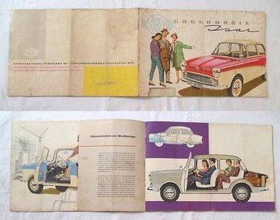 Reklame Prospekt PKW Gogomobil Isar um 1960
