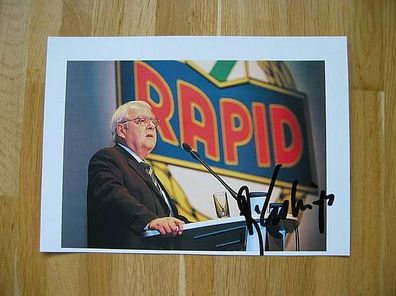 Rapid Wien Bundesminister Rudolf Edlinger - Autogramm!!