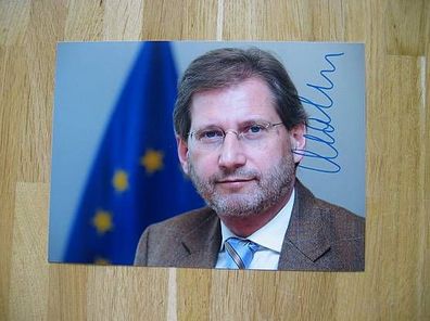 EU Kommissar Bundesminister Johannes Hahn - Autogramm!!