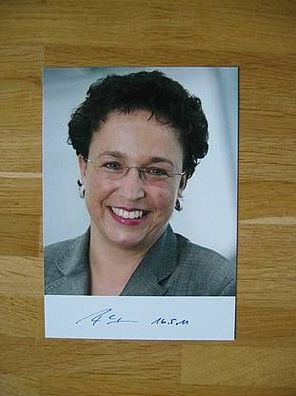 FDP Politikerin Birgit Homburger - handsign. Autogramm!
