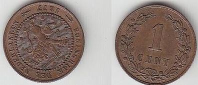 1 Cent Kupfer Münze Niederlande 1877