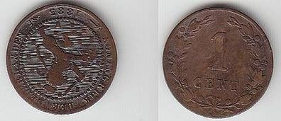 1 Cent Kupfer Münze Niederlande 1883