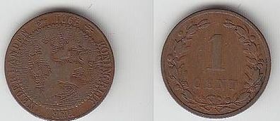 1 Cent Kupfer Münze Niederlande 1901