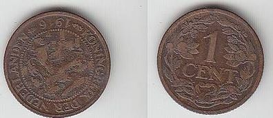 1 Cent Kupfer Münze Niederlande 1916
