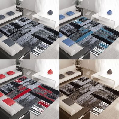 Moderner Design Teppich Kurzflor Wohnzimmer ver. Farben u. Größen