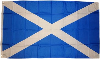 XXL Flagge Schottland 250 x 150 cm mit 3 Ösen 100g/ m² Stoffgewicht Hissflagge Mast