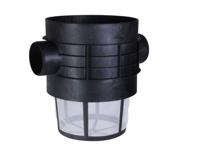 Plurafit Filter mit Filterkorb 1 mm, Tankeinbau + Plurafit Rohranschluss, Rohrkappen