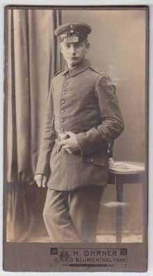 36381 Foto Soldat Blumenthal Regt.75 um 1915