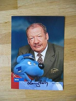 Käpt´n Blaubär Schauspieler Wolfgang Völz - handsigniertes Autogramm!!!