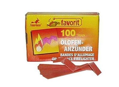 Ölofenanzünder Favorit® Bandes D llumage oil Furnace Firelighter 100 Streifen