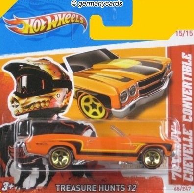 Spielzeugauto Hot Wheels 2012 T-Hunt* Chevrolet Chevelle Convertible 1970