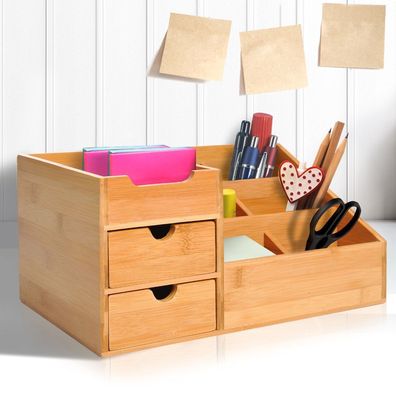 Homcom® Schreibtischorganizer 2 Schublade Aufbewahrungsbox Büro Box Organisation