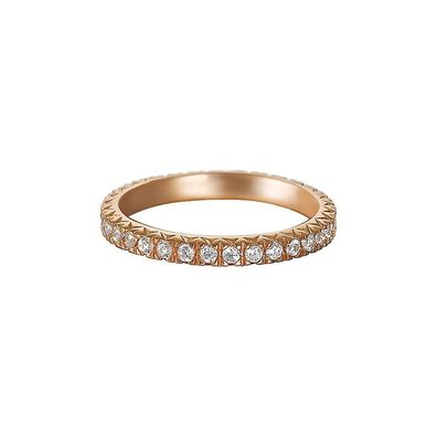 Esprit Damen Ring Silber Rosé Zirkonia Brilliance Rose ESRG91986C1