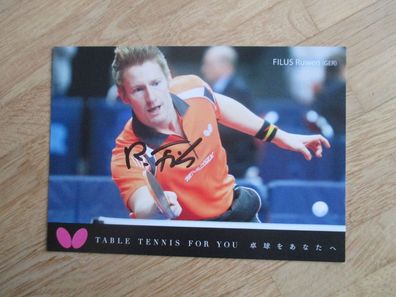 Tischtennis Star Ruwen Filus - handsigniertes Autogramm!!!