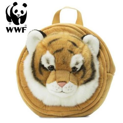 WWF Plüschrucksack Tiger (Ø25cm) Raubkatze Raubtier Rucksack flauschig Kinder